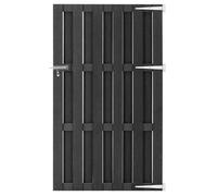 BURKE@ Gris Portillon WPC 100x180 cm Gris ,19.86 kg, Haute qualité A4428