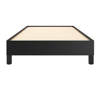 BURKE* Lit simple, 100x200 cm, Structure de lit classique, sans matelas, noir similicuir- LL6248