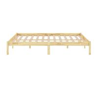 BURKE* Lit simple, 120x190 cm, Structure de lit classique, sans matelas, bois massif- LL7017