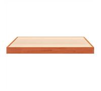 BURKE* Lit simple, 120x190 cm, Structure de lit classique, sans matelas, cire marron 120x190cm bois pin massif- LL7822