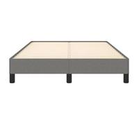 BURKE* Lit simple, 120x190 cm, Structure de lit classique, sans matelas, gris foncé tissu- LL6480