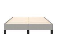BURKE* Lit simple, 120x200 cm, Structure de lit classique, sans matelas, gris clair tissu- LL6202