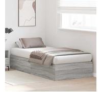 BURKE* Lit simple, 70x190 cm, Structure de lit classique, avec rangement, Gris Sonoma 70 x 190 cm, - LL5895