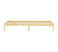 BURKE* Lit simple, 75x190 cm, Structure de lit classique, sans matelas, bois massif- LL7012