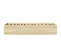 BURKE* Lit simple, 75x190 cm, Structure de lit classique, sans matelas, chêne sonoma 75x190 cm, - LL7450