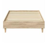 BURKE* Lit simple, 75x190 cm, Structure de lit classique, sans matelas, chêne sonoma 75x190 cm, - LL8144