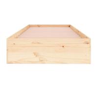 BURKE* Lit simple, 90x190 cm, Structure de lit classique, sans matelas, bois massif 90x190 cm, - LL7178
