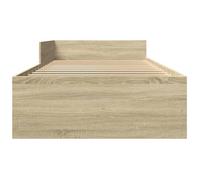 BURKE* Lit simple, 90x190 cm, Structure de lit classique, sans matelas, chêne sonoma 90x190 cm, - LL7830