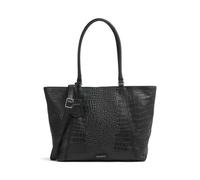 Burkely Cool Colbie Grand sac fourre-tout 15.6" - Sac Ordinateur Femme en Cuir Noir - Sac de Travail Élégant et Fonctionnel - Sac Cabas Laptop Haut de Gamme