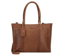 Burkely Cool Colbie Sac de shopper Cuir véritable 35 cm Compartiment ordinateur brun