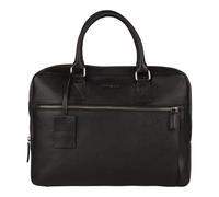 Burkely Fundamentals Antique Avery Odell Laptopbag 13,3'' - Noir - Sac compact en cuir pour ordinateur portable - Compartiment rembourré et poches intérieures