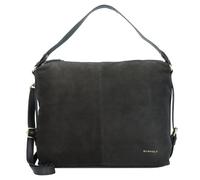 Burkely Sac à bandoulière en cuir 38 cm noir