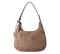 Burkely Sierra Sac à bandoulière Cuir véritable 42 cm gris