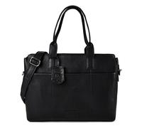 Burkely Soft Skylar Sac de shopper Cuir véritable 40 cm Compartiment ordinateur noir