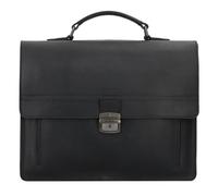 Burkely Vintage Attaché-case Cuir véritable 38 cm noir