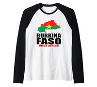 Burkina Faso : Burkinabé Burkina Faso Femmes Drapeau Burkina Faso Manche Raglan