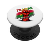 Burkina Faso Ibrahim Traoré Shirt Thomas Sankara Traore PopSockets PopGrip Adhésif