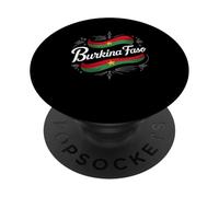 Burkina Faso National Flag Country Pride PopSockets PopGrip Adhésif