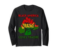 Burkina Ibrahim Traoré Shirt Black Loves Ibrahima Traoré Manche Longue
