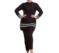 Burkini Femme Musulmane, Ensemble Maillot De Bain Femme 3 Pieces À Manches Longues Burkini Arabe Islamique Modeste Couverture Complète Haut De Bain avec Pantalon Hijab Vêtements De Plage