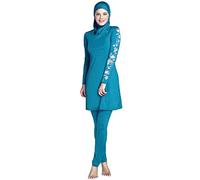 Burkini hijab Ziyimaoyi musulman - Modeste - Pour filles et femmes, femme, bleu ciel, x-large
