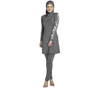 Burkini hijab Ziyimaoyi musulman - Modeste - Pour filles et femmes, femme, gris, XXXL