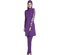 Burkini hijab Ziyimaoyi musulman - Modeste - Pour filles et femmes, femme, violet, x-large