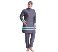Burkini Maillot de Bain Femme Islamique Musulmans Séchage Rapide Couverture Complète Burkini Robe Long Natation Été Grande Taille Tenue de Plage Bathing Suits Tankini 3 Pièces1