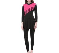 Burkini Trois pièces Grande Taille, Manches Longues, Pantalon, Bonnet, Style Modeste#Z