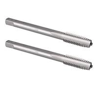 Burkit Lot de 2 tarauds filetés M7 x 1,25 pour main droite, HSS M7 x 1,25