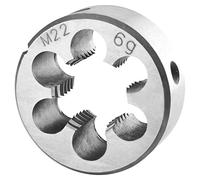 Burkit Matrice de filetage métrique M22 - Filetage M22 x 2,5 - Main droite