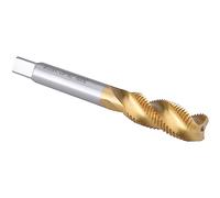 Burkit Taraud hélicoïdal M12 x 1,25, acier rapide avec revêtement en titane, filetage M12 x 1,25