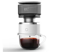 burko Cafetière Portable Espresso Machine Tritan Réservoir d'eau Mini Électrique Goutte À Goutte en Plein Air Cafetière