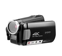 burko Caméra vidéo numérique AC2 4K - Enregistreur DV 48MP - Zoom numérique 30X - Vision nocturne IR 3,0" - Écran tactile IPS avec télécommande - Sac de transport *