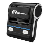 burko Imprimante, MHT-P8001 Imprimante thermique portable de 80 mm BT+USB Double prise USB Batterie au lithium rechargeable intégrée Prise UE