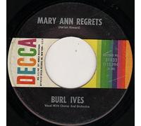 BURL IVES - mary ann regrets / how do you fall out of love 45 rpm single