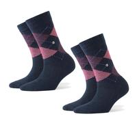 Burlington 2er Paquet Chaussettes Femmes Whitby - Courte, Losanges, 36-41 (2x 1
