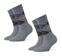 Burlington 2er Paquet Chaussettes Femmes Whitby - Courte, Losanges, 36-41 (2x 1