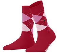 Burlington Aux femmes Covent Garden Argyle Coton Chaussettes - rouge