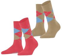 Burlington Aux femmes Everyday Argyle Coton Chaussettes - Rose