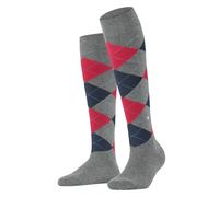 Burlington Queen W Kh coton fantaisie 1 paire, Chaussettes longues Femme, Gris Rock-Steel 3394, 36-41