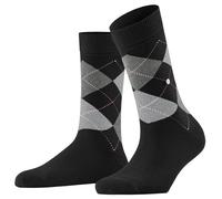 Burlington Queen W So coton fantaisie 1 paire, Chaussettes Femme, Noir Black-Aqua 3012-O, 36-41