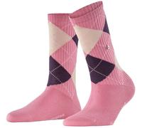 Burlington Aux femmes Rib Courtside Argyle Coton Chaussettes - Rose