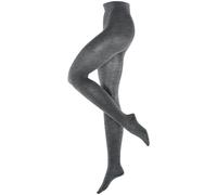 Burlington Aux femmes Rib Couture Plaine La laine Collants - Gris