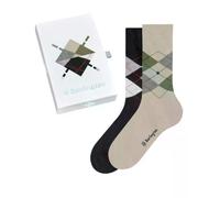 Burlington Basic Gift Box M So coton fantaisie 2 paires, Chaussettes Homme, Multicolore Black Beige Mix 0049, 40-46