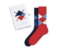 Burlington Basic Gift Box M So coton fantaisie lot de 2 paires, Chaussettes Homme, Bleu Sortiment 0059, 40-46