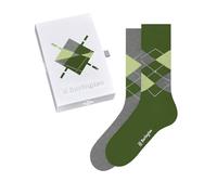 Burlington Basic Gift Box M So coton fantaisie lot de 2 paires, Chaussettes Homme, Multicolore Grey Green 0029, 40-46