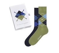 Burlington Basic Gift Box M SO coton motif fantaisie lot de 2 paires, Chaussettes Homme, Multicolore (Blue Green 0700), 40-46