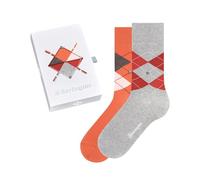 Burlington Basic Gift Box M SO coton motif fantaisie lot de 2 paires, Chaussettes Homme, Multicolore (Grey Red 0600), 40-46