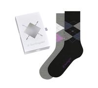 Burlington Basic Gift Box W So coton fantaisie lot de 2 paires, Chaussettes Femme, Multicolore Black Grey 0500, 36-41